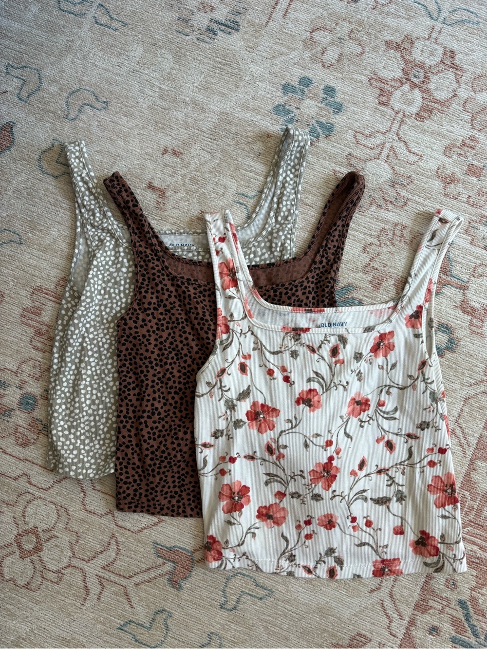 Three Old Navy Women's Ribbed Tank Tops